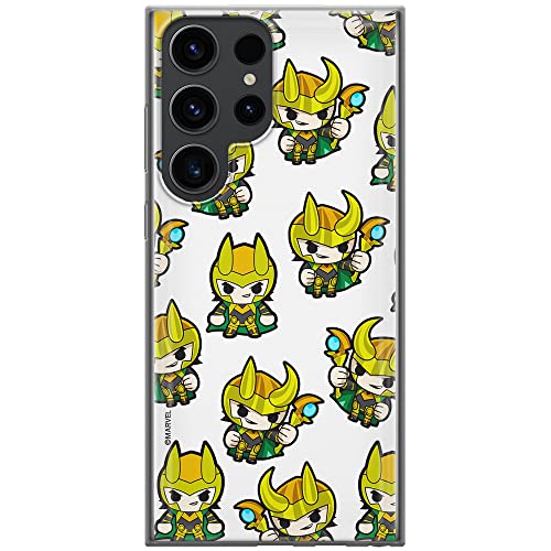 ERT GROUP Mobile Phone Case for Samsung S23 Ultra Original and Officially Licensed Marvel Pattern Loki 003 Perfectly Adapted to The Shape of The Mobile Phone, TPU Case