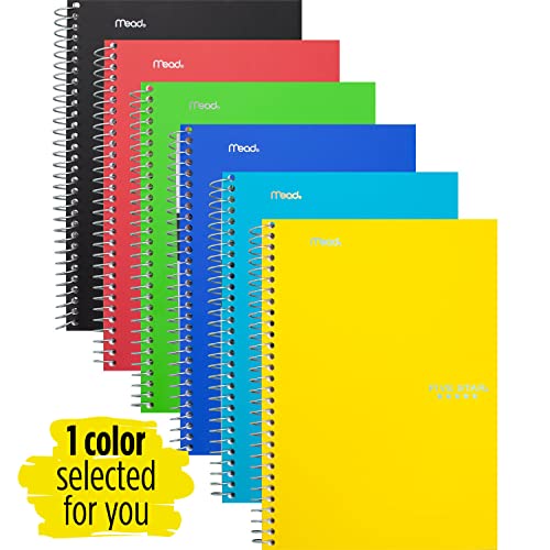 image for Mead Five Star Spiral Notebook, 2 Subject, 6