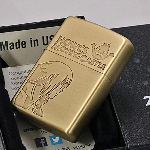 ゴールド ハウルの動く城 ハウル Nz 14 ジッポー オイルライター Zippo アニメ キャラクター ジブリ グッズ 公式 コレクターズアイテム Chaos Accessory カルシファ