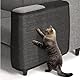 Navaris Katzen Kratzmatte Kratzschutz Sofa Links - Sisal Kratzteppich für Katze - Sessel Couch Katzenkratzmatte - auch für Hunde - schwarz