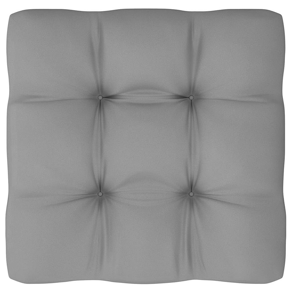 lite drewno sosnowe modułowy z poduszkami szary 57 cm