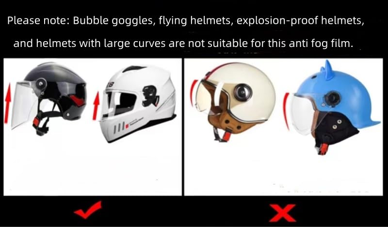 Parasol fotocromático para casco de motocicleta, película antiniebla, adecuado para uso en días de invierno, lluviosos y nublados 5