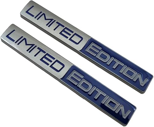 Miniatura 6 de 2 calcomanías de metal de edición limitada con logotipo, guardabarros, tapa de automóvil, para puerta trasera y maletero Turbo (azul plateado)