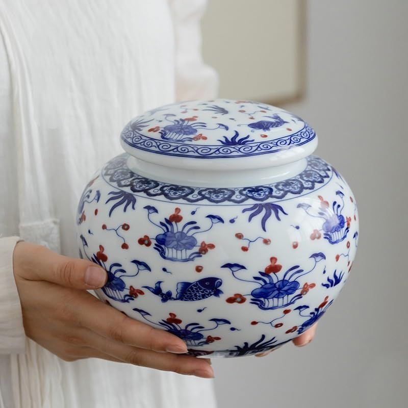 Masowe pojemniki na herbatę, hermetyczne pojemniki, ceramiczne słoiki do przechowywania żywności, styl vintage, chiński, do kuchni, do organizacji kawy, pojemniki