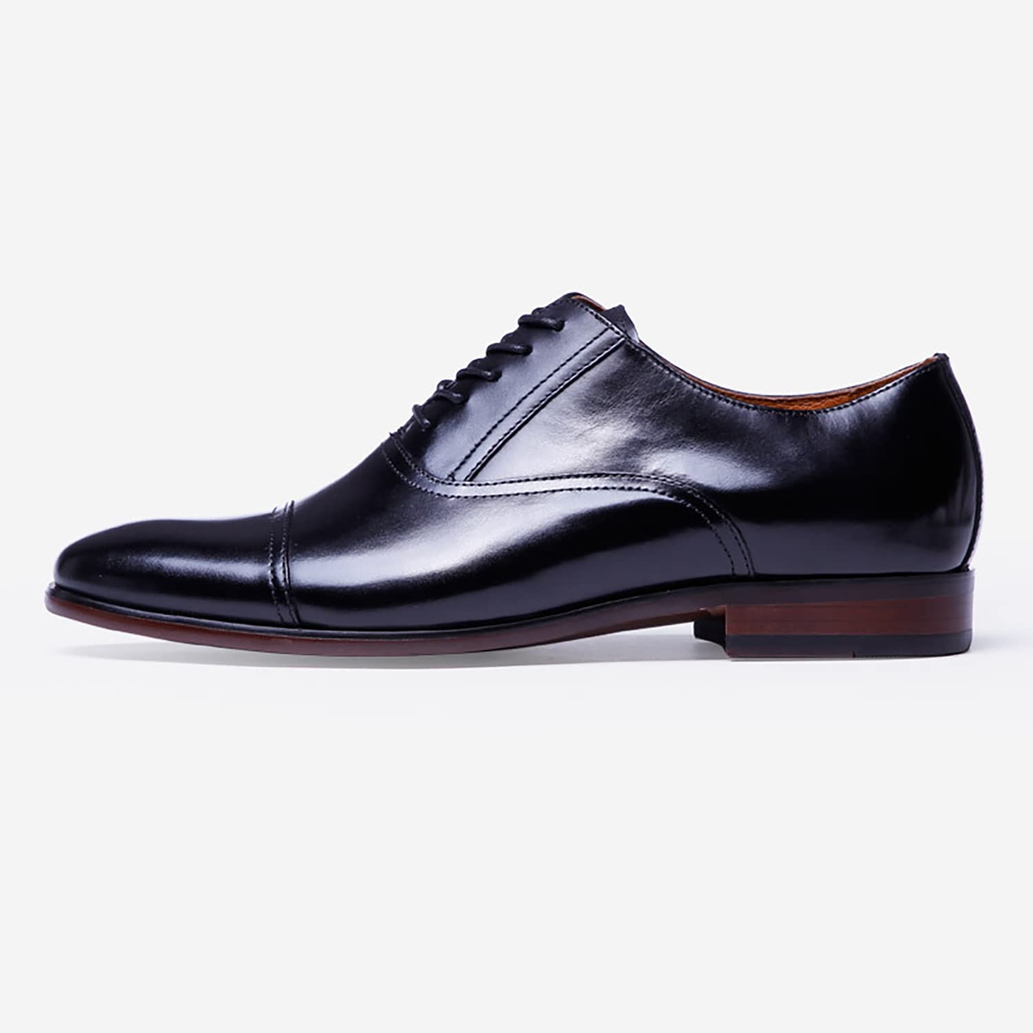 DESAI Herren Derby Schnürhalbschuhe Elegant Klassischer Brogue-Stil Hochzeit Leder Schuhe Abendschuhe