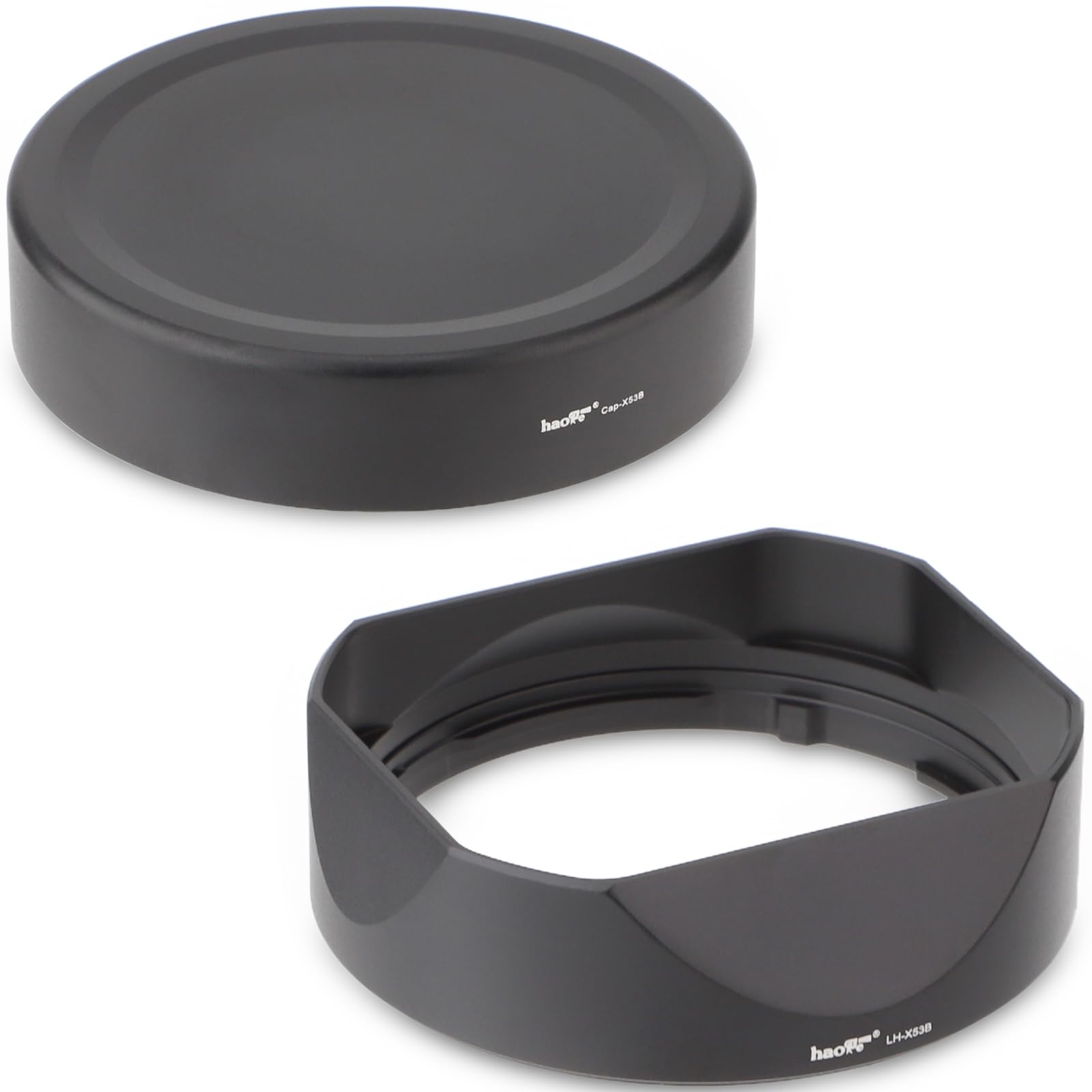 Haoge LH-X53B Square Metal Lens Hood Shade with Metal Cap for Fujifilm Fuji Fujinon XF 35mm F1.4 R / XF35mmF1.4 R Lens on Camera X-H1 XS-10 X-Pro3 X-T4 X-T3 X-T2 X-T30 X-T20-image-43