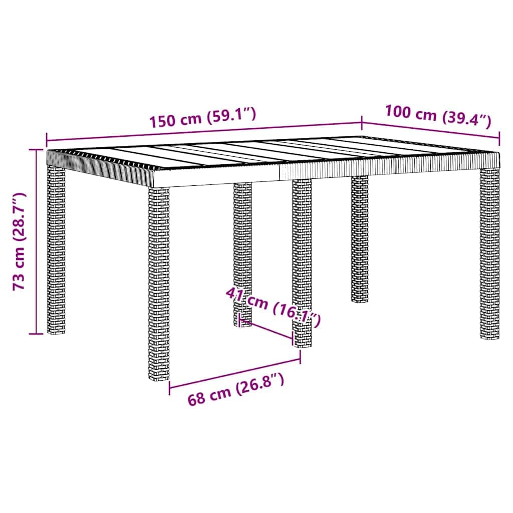 Juego de comedor de jardín de 5 piezas, color gris claro, con 4 sillas y mesa, muebles de terraza resistentes a la intemperie para balcón y jardín, para acogedoras comidas Al-Fresco