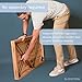 Sleekform Wood Folding Table - Portable Folding Desk - No Assembly Easy Fold Desks for Small Spaces - Space Saving Collapsible Computer Tables for Work, Writing, Crafts
