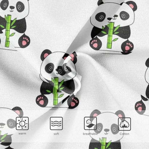 Joisal Cute Cartoon Pandas White Panties Little Girl Girls Underwear Toddler Cotton Bright Kids Briefs Undies 2t3