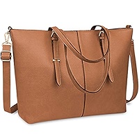 Sac Fourre-tout Ordinateur + Déjeuner Jetviivid 15,6" - Compartiment Isotherme, Cuir Synthétique Imperméable | Pour Femme, Travail, Voyage