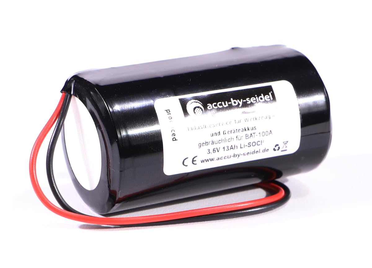 Ersatz-Batterie 3,6V 13Ah gebräuchlich für Jablotron Aussensirene - Sirene Lithium Batterie JA-163A 3,6V Alarm BAT-100, BAT-100A