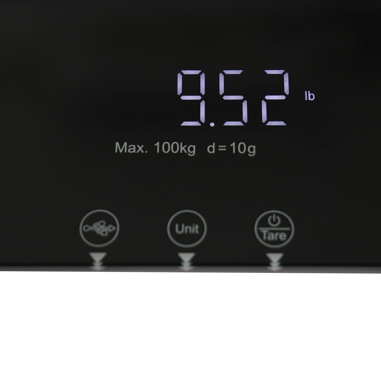 Hundewaage bis 100kg Tierwaage 10 g Genauigkeit große Plattform LED-Anzeige Tara-Funktion Schwarz