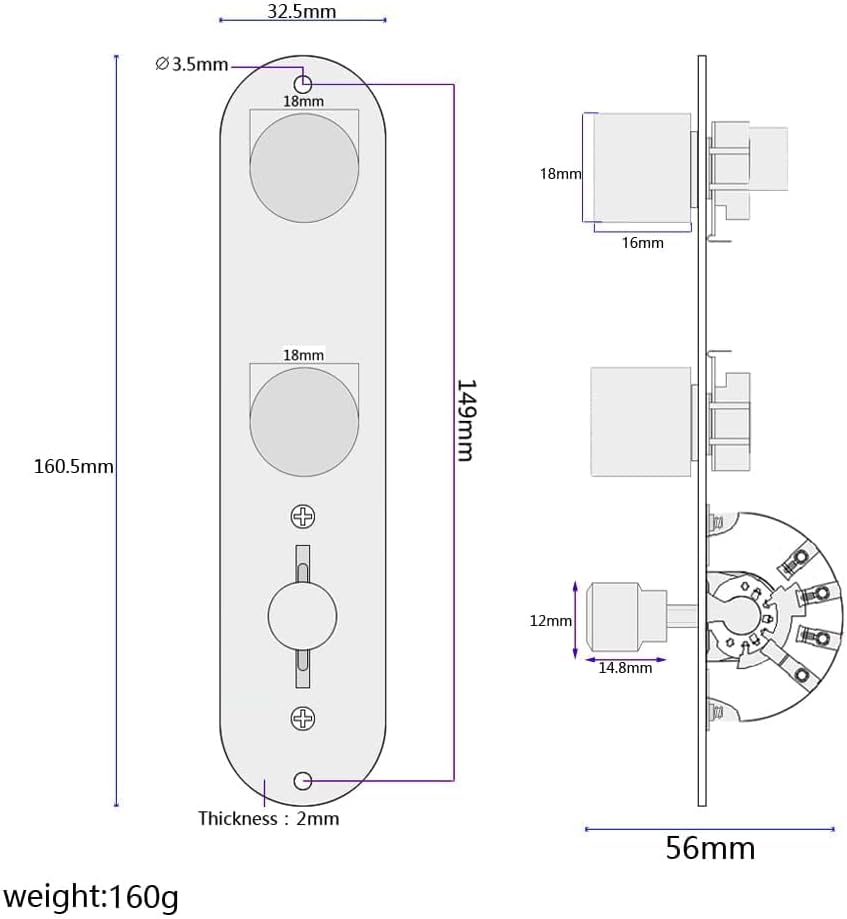 Fully Loaded Guitar Control Plate(250k pots/0.022uF Orange Capacitor) Prewired 3-way Blade Switch Large pots Knurled Volume Tone Controls Knobs Fit for 6 String Electric Telecaster Style Guitars
