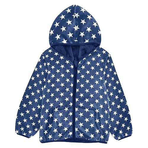 American Star Boys Fleece Hoody Jacket Zip Up Coat Warm Fall Winter Plush Jacket Long Sleeve Outerwear