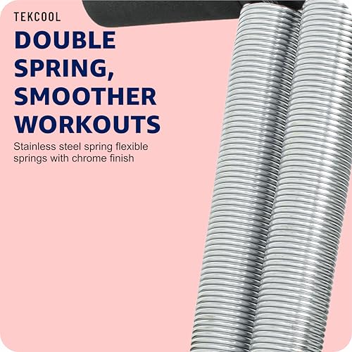 Image of TEKCOOL Double Spring Tummy Trimmer Men and Women for Abs Workout Stomach Exercise Machine for Women and Men Exercise in Gym