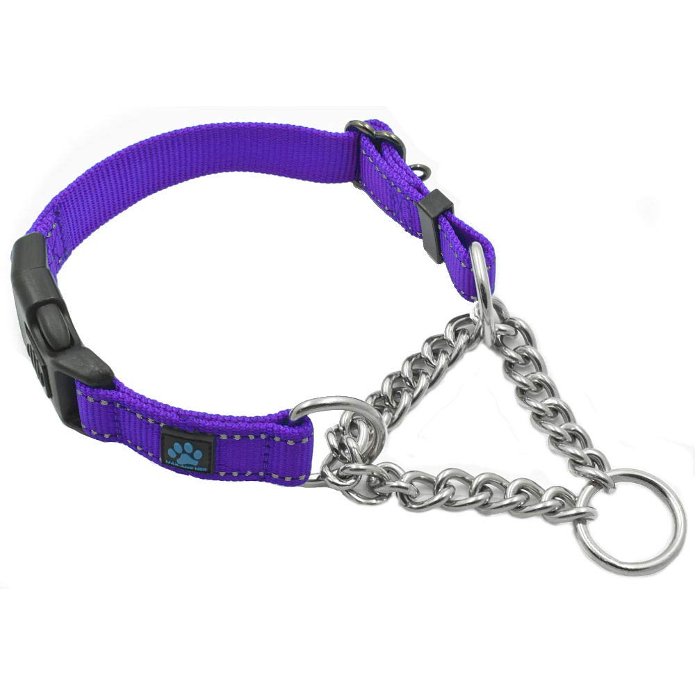 Max and Neo Stainless Steel Chain Martingale Collar