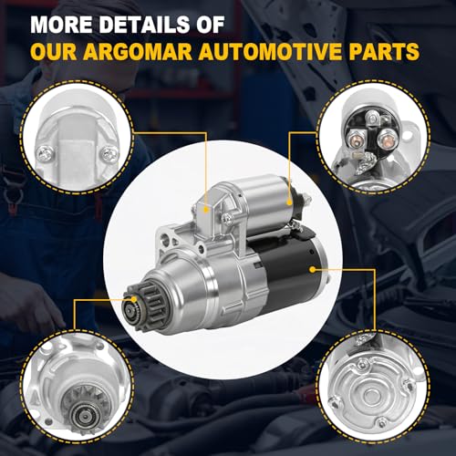 Motor de arranque para Nissan Rogue (2014-2020) y Altima (2013-2018), 2.5L L4 miniatura 5