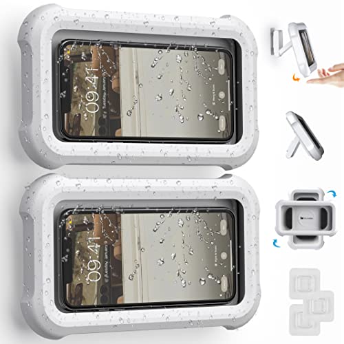 Waterproof Shower Phone Holder 360° Rotation - Wall Mount 2p