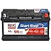 Produktbild AGM Autobatterie 12V 95Ah 950A BIG Start-Stop Batterie statt 100Ah 92Ah 90Ah