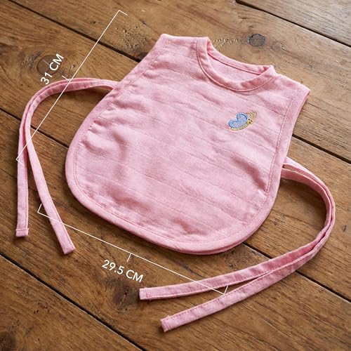 Image of TWC Organic Cotton Muslin Jhablas for Newborn Baby Boy and Girl | Unisex Baby Vest, Soft & Breathable All-Season Wear