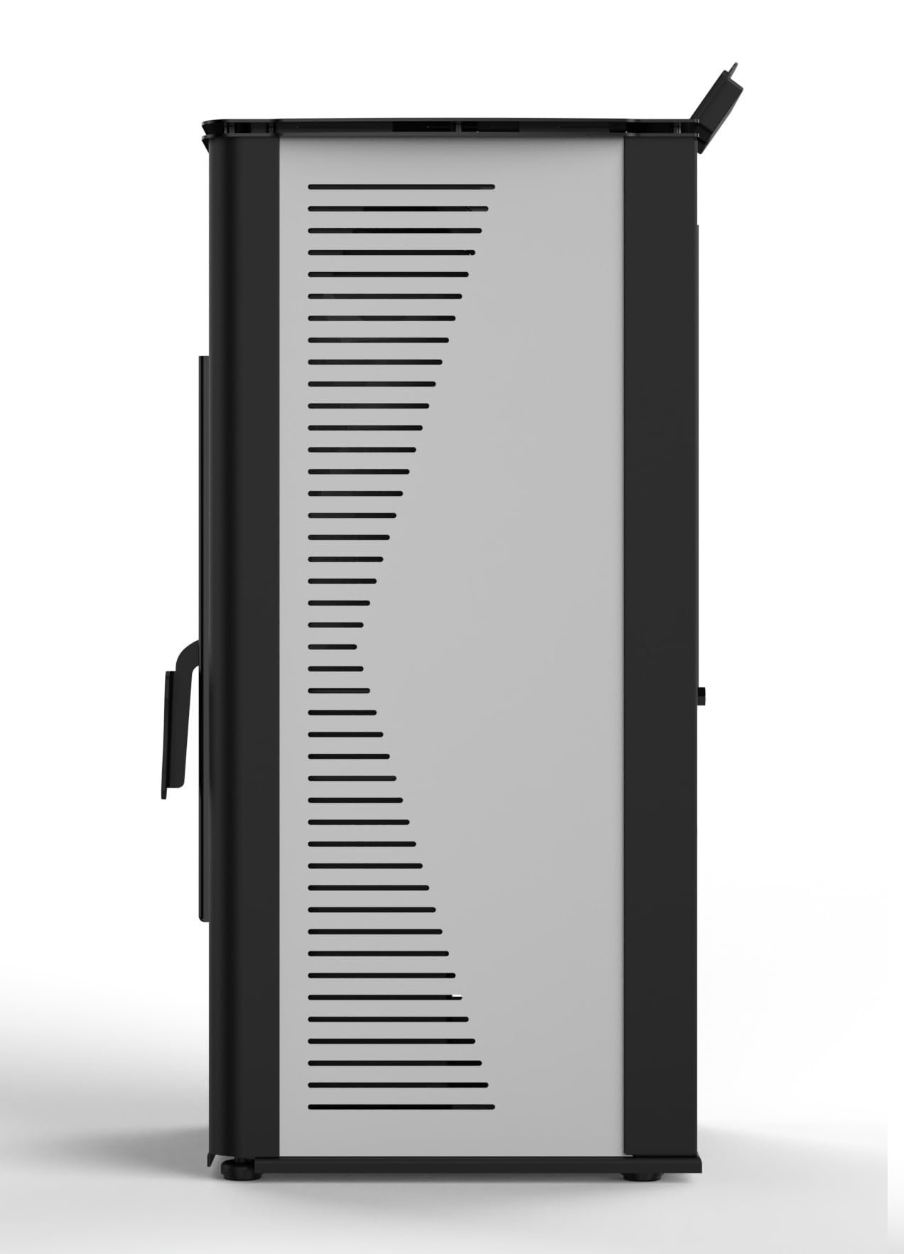 Stufa a Pellet 10kW ad Aria Ventilata Rodi Riscaldamento Alta Efficienza 100mq (Bianco)