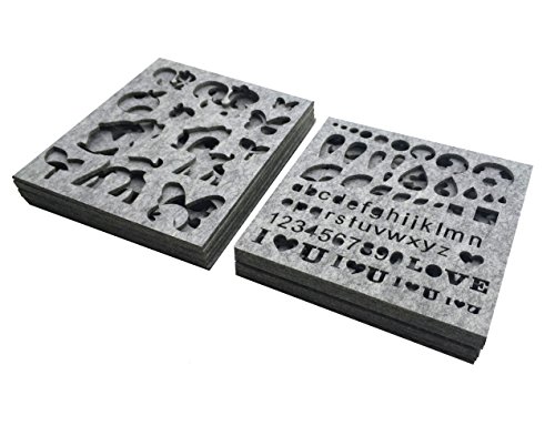 image for Hyamass 13-Pack Needle Felting Stencils & Applique Templates - Multi-S