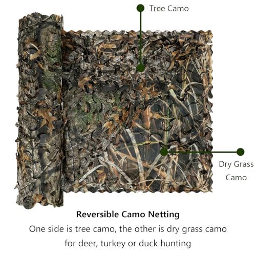 Sitong Bulk Roll Camo Netting For Hunting Military Decoration Sunshade, Tree Camo Bionic+Grass, 1.5Mx2.5M(4.9ftx8.2ft) - Image 3