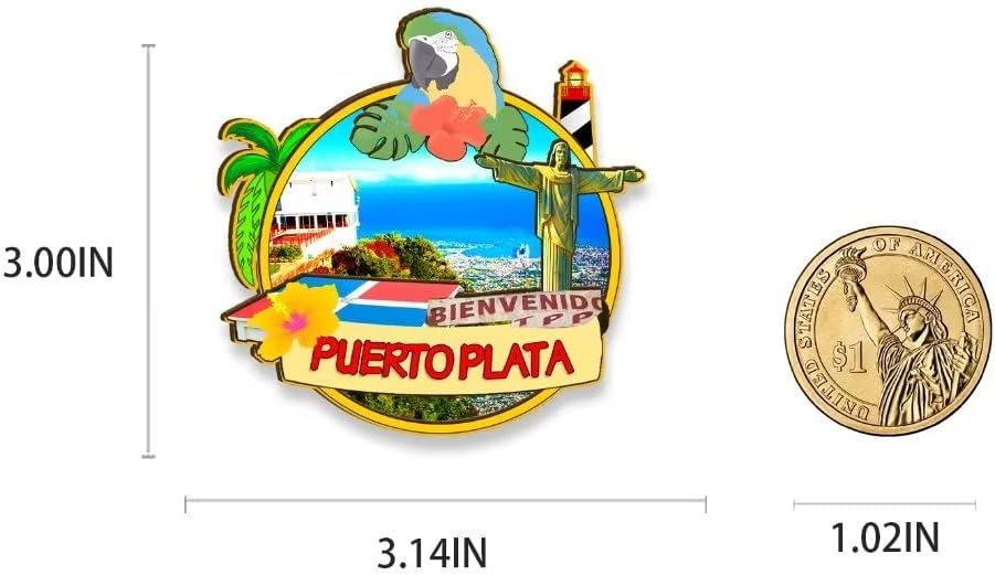 Puerto Plata Dominican Republic Magnet Fridge Magnet Wooden 3D Landmarks Travel Collectible Souvenirs Decoration Handmade-2 image 3