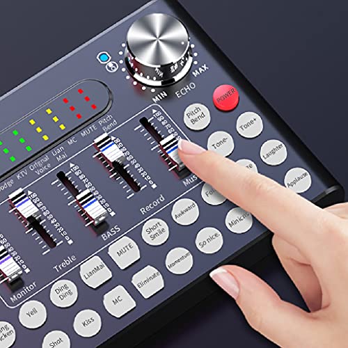 PFDTS Professionele geluidskaartmixer Bluetooth USB for PC Computer Telefoon DJ Mixer Digitale Audio Mixer Console - Image 4
