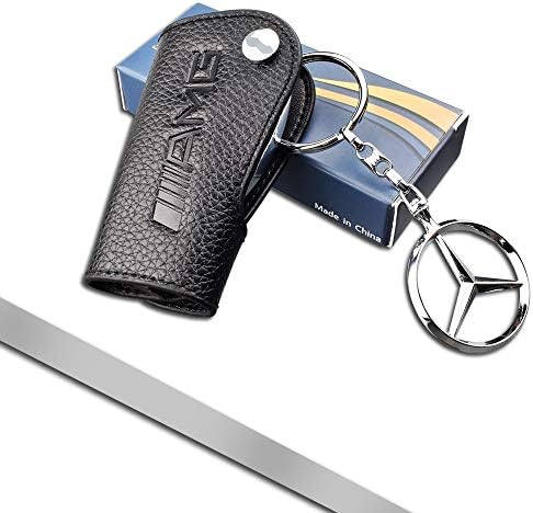 Bailunte for Mercedes Benz Key fob Cover A B C E S Class W205 W212 W166 W176 W203 W204 W245 W244 W222 W221 ML350 GL350 CLA GLA GLC X253 Key Chain case Ring Accessories