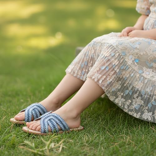 Image of THEE BRON Girls Cute Slip-On Slippers Stylish Sandals for Toddlers & Kids