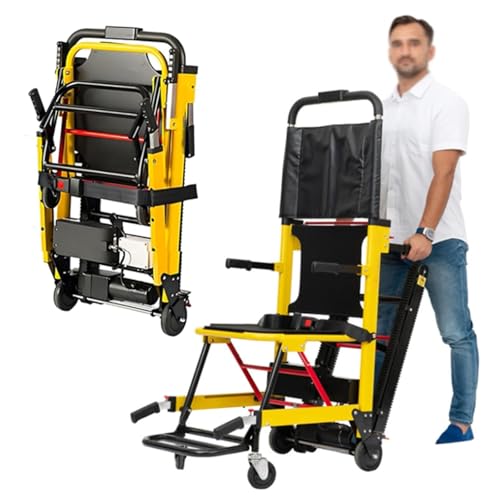 Escalera Eléctrica Que Sube La Silla De Ruedas, Ancianos Portátiles Tripulados Plegables Subiendo Y Bajando Escaleras Silla De Ruedas