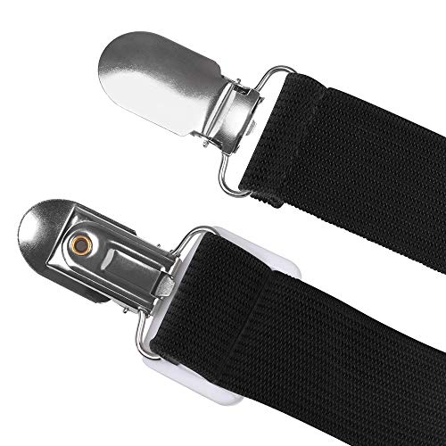 Bettlakenspanner Verstellbar 8 Stück, Betttuchspanner mit metallclips Elastische Lakenspanner Spannbettlakenhalter Matratzenspanner für Ecken von Bett, Krippe, Bügelbrett, Matratze oder Sofa (Schwarz) - Image 6