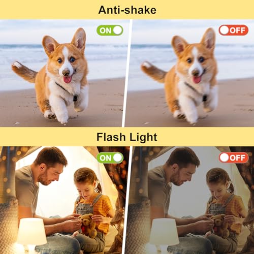 4K Digital Camera, 48MP Vlogging Camera for Photography and Video, 16X Digital Zoom, Rechargeable Small Compact Camera for Kids Adult Beginners Birthday Gifts-Black - Image 4