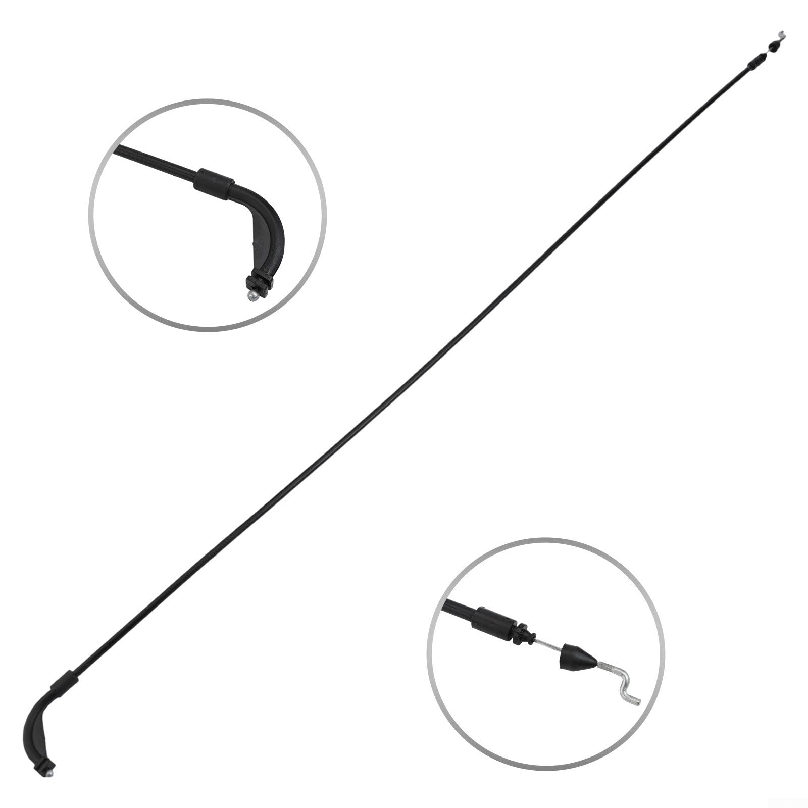 Cavo Apertura Porta Interna Nero Per Smart Fortwo 2004-2007 E Cabrio/City-Coupe: Ricambio OEM Q0001973V005, 92cm