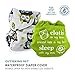 Baby Tooshy Cloth Diaper Covers with DOUBLE Gussets. Waterproof, Adjustable & Reusable. One Size for Prefolds/ Flats/ Inserts. Set has 1 Embroidered "Cloth on my bum..." & 1 Patterned Cover. Cutiekins
