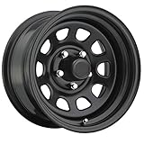 Trailmaster TM5-5865F TM5 Steel Wheel; Size 15X8 ;Bolt Pattern: 5x4.5 ;Back Space 3.75 in.; Finish Flat Black;