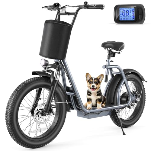 Caroma Foldable Electric Scooter with Basket