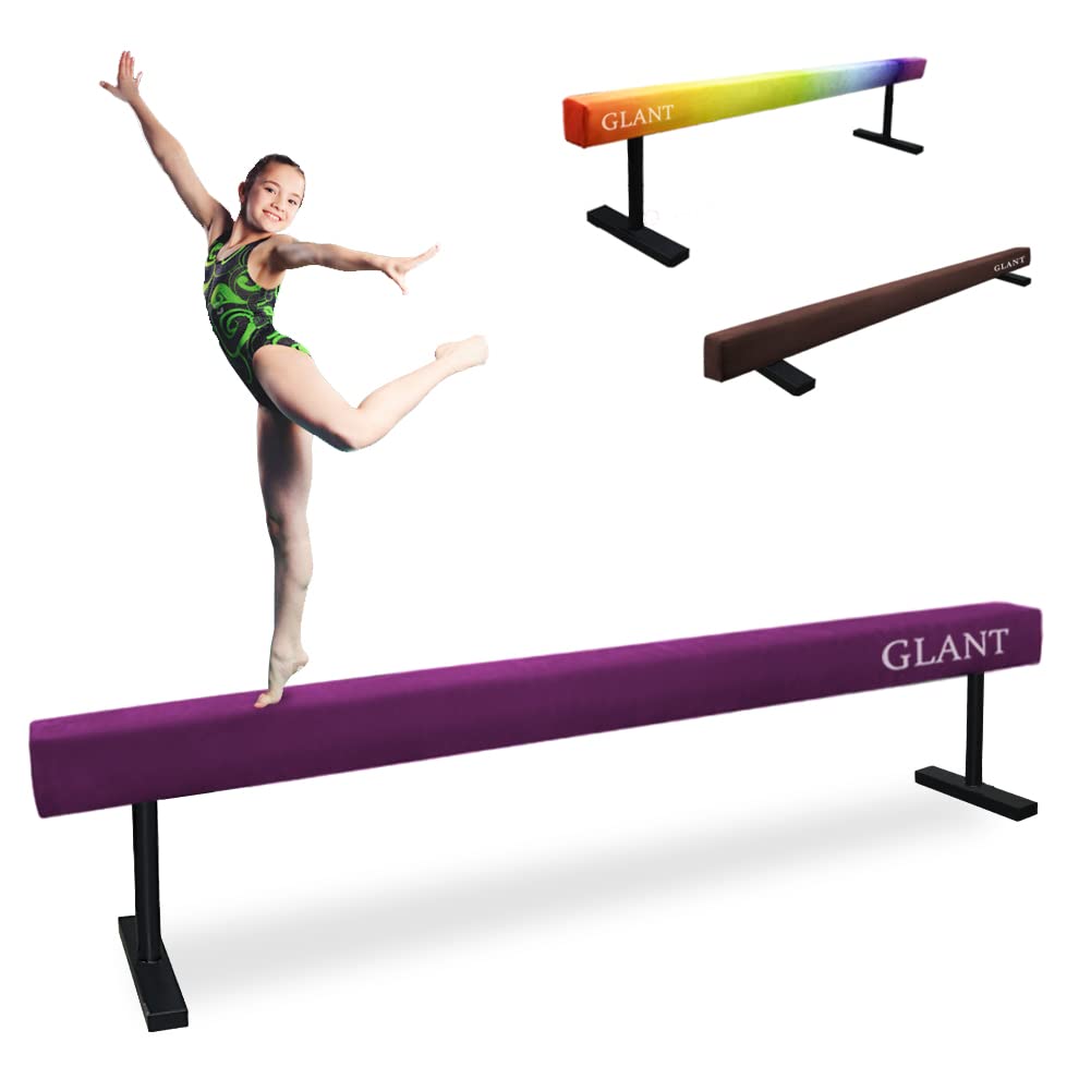 Buy GLANT 8ft Adjustable Balance Beam,HighLow Floor Beam Suede