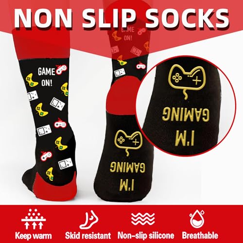 Nieuwigheidcadeaus voor mannen Grappige sokken, Gamer-kousvullers voor tienerjongens Kerstmis Kousvullers Cadeau-ideeën voor mannen Verjaardag - Afbeelding 4