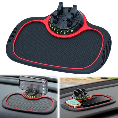 Antirutschmatte Auto Mit 360° Handyhalter - Silikon Unterlage Für Armaturenbrett