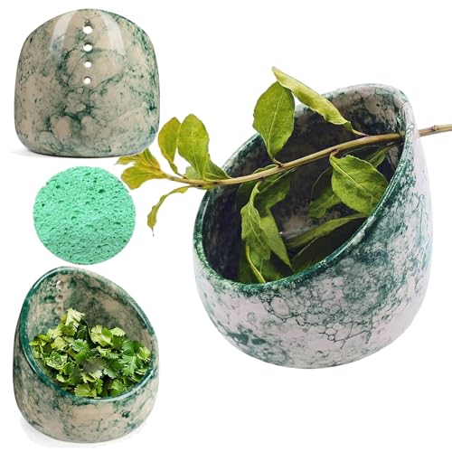SHIRWAYUS Herb Stripper Bowl Herb Stripper (Green)