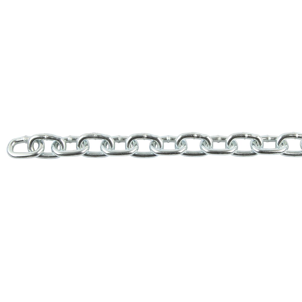Perfection Chain Products 54128 1/0 Straight Link Machine Chain, Plated Steel Zinc, 100 FT Carton
