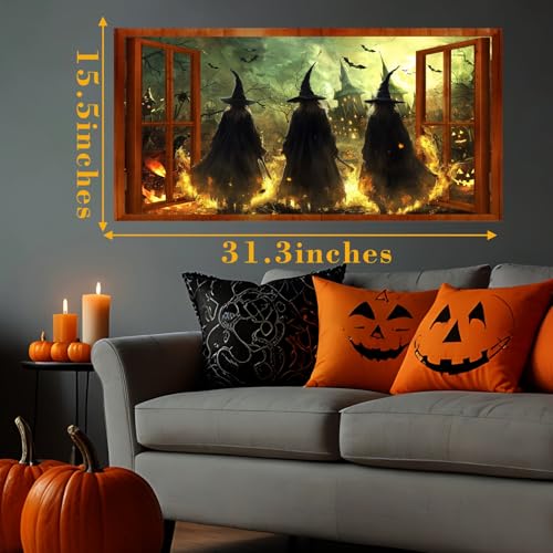 Vinilo Decorativo 3D Halloween Brujas Pegatina de Pared miniatura 5