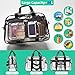 Mewcho Large Clear Tote Bag 20” for Duffle, Clear Beach Bag for Travel Work, Big Transparent See Through Plastic Bags for Gym Toiletry Makeup Organizer