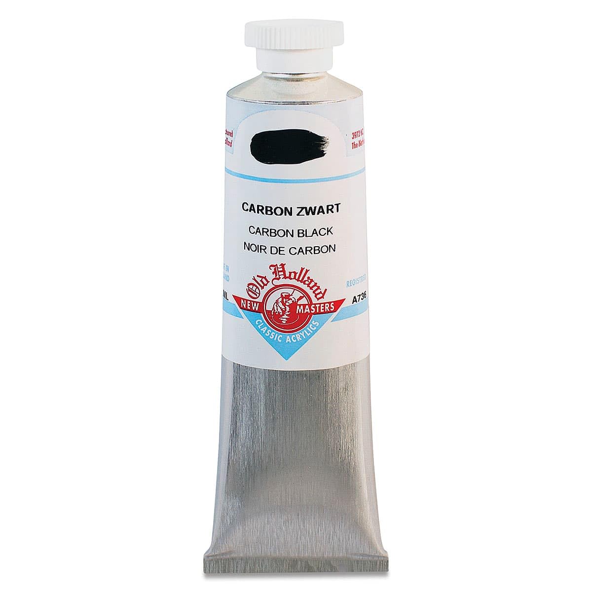 Old Holland Black : New Masters Classic Acrylic Paint : 60Ml : Carbon