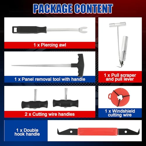 NYXOVA 7-Piece Windshield Removal Tool Kit