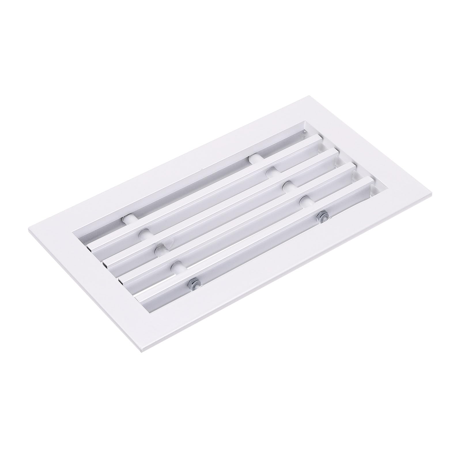 Grille d'aération linéaire aluminium PATIKIL registre haut de gamme blanc pour mur CVC 8x4
