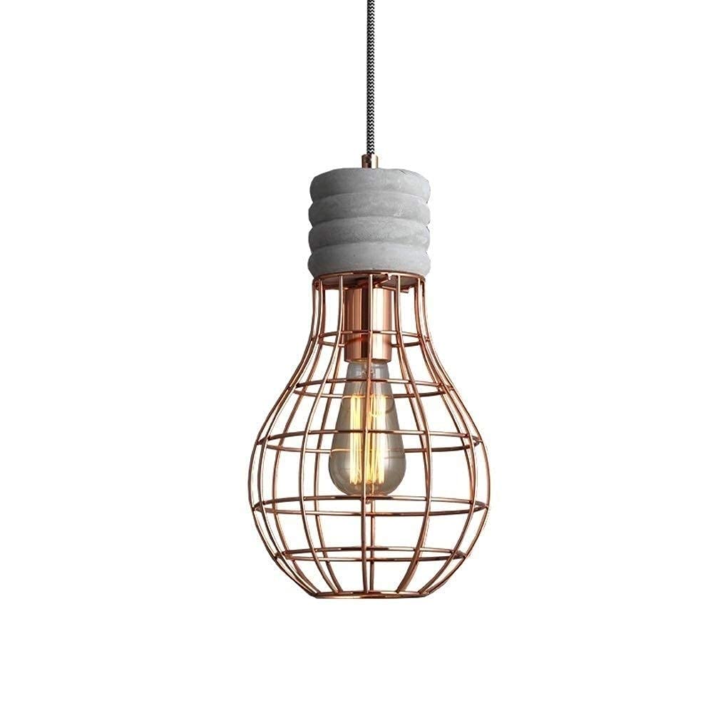 Lámpara de cemento decorativa para cafeterías y pasillos de estilo vintage industrial