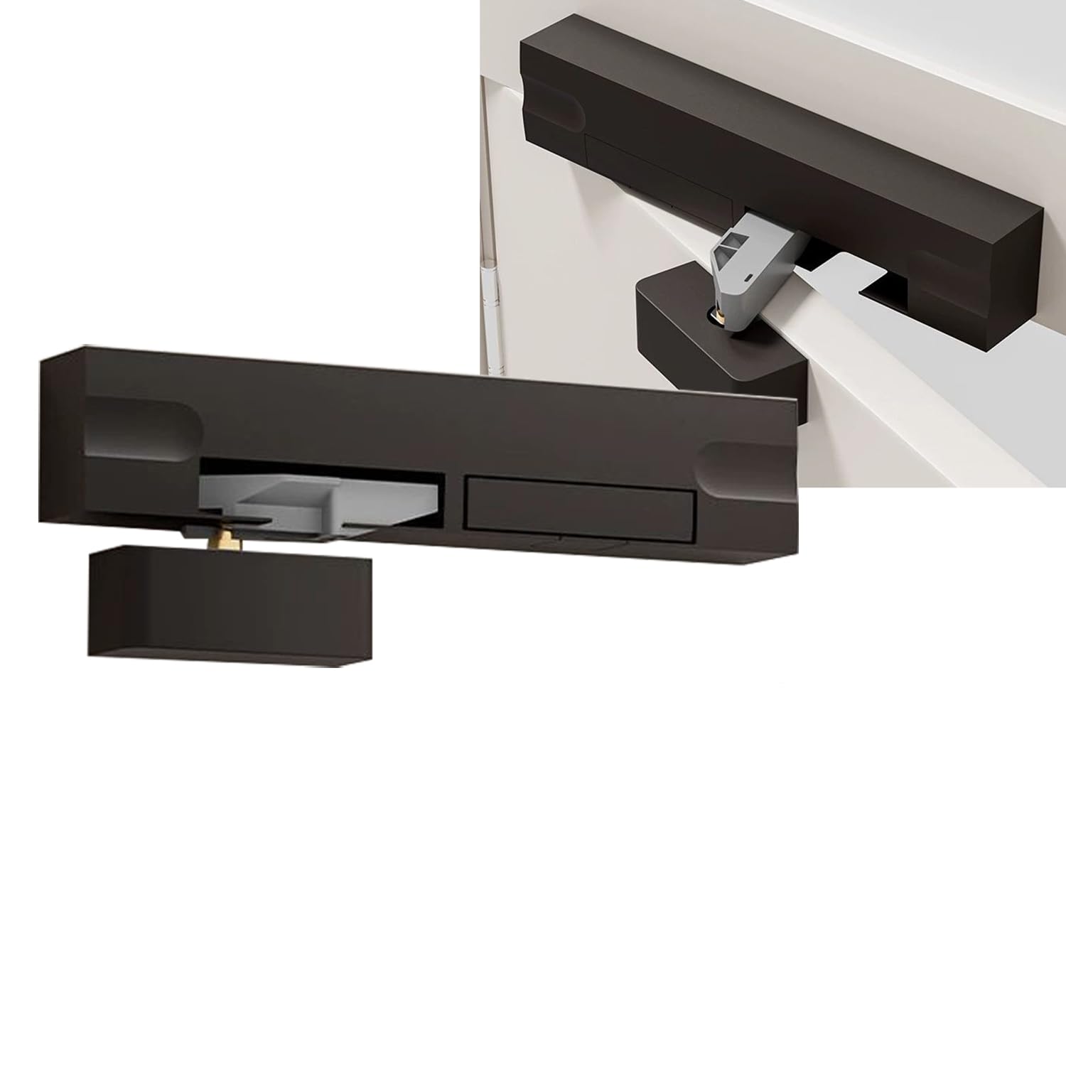 Chiudiporta Automatico, Molla per Porta, Norme EN1154/EN1634，Commerciale e Residenziale, Porta da 20Kg a 80Kg, Adatto per apertura a sinistra o a destra, 1 pezzo